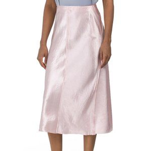 VINCE Raw Edge Panelled Slip Skirt
